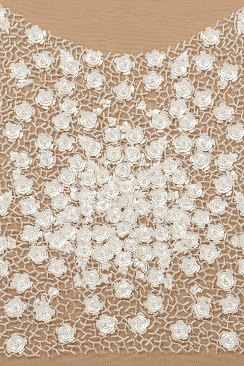 Application - corset with flowers