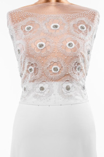 Application - corset à fleurs