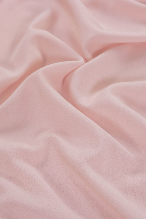 Georgette lână pudră roz