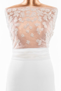 Wedding appliess - corset with flowers