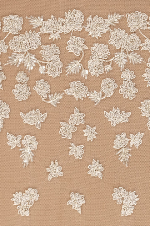 Wedding appliess - corset with flowers