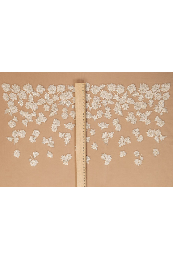 Appliqué de mariage - corset à fleurs