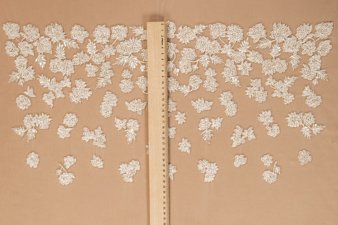 Wedding appliess - corset with flowers