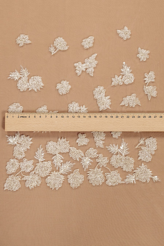 Appliqué de mariage - corset à fleurs
