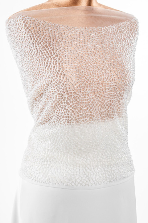 Application corset - mesh from beads