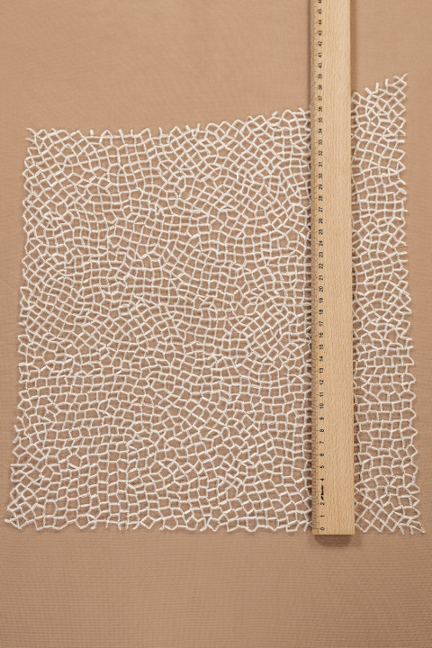 Korset applicatie - kralen mesh