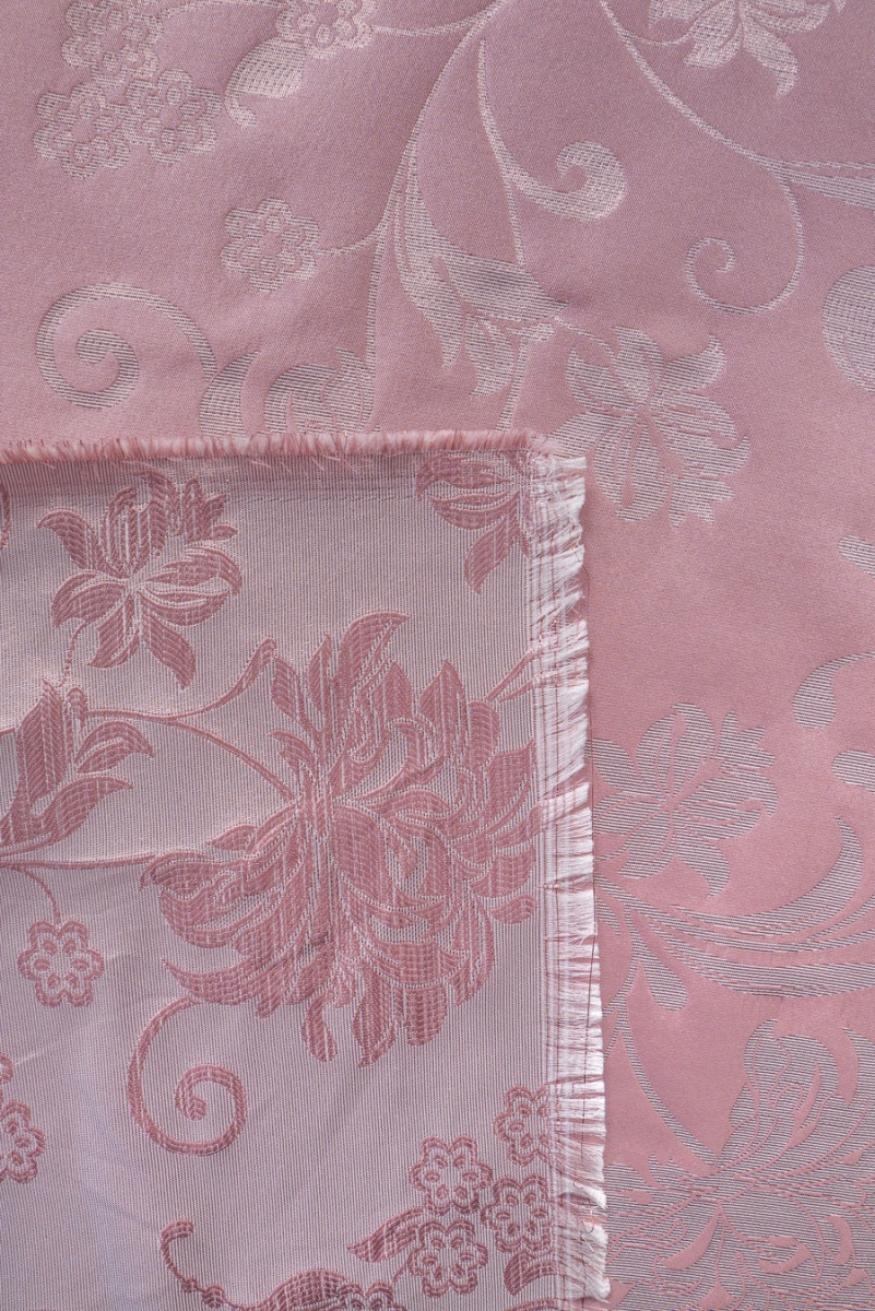 Pink - Prewashed Cotton Jacquard Precut Fabric (2.5 meter) 89 main image 1