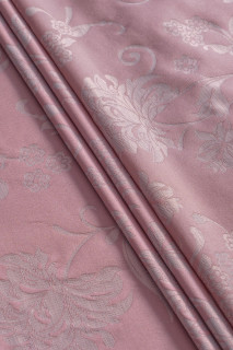 Tejido jacquard - rosa con flores