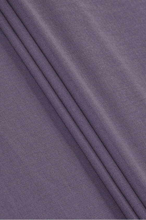 Костюмна шерсть - приглушений фіолетовий
