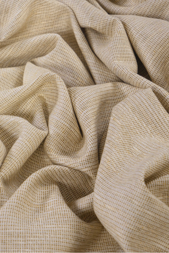 Tkanina kostiumowa biało-beżowa KUPONY