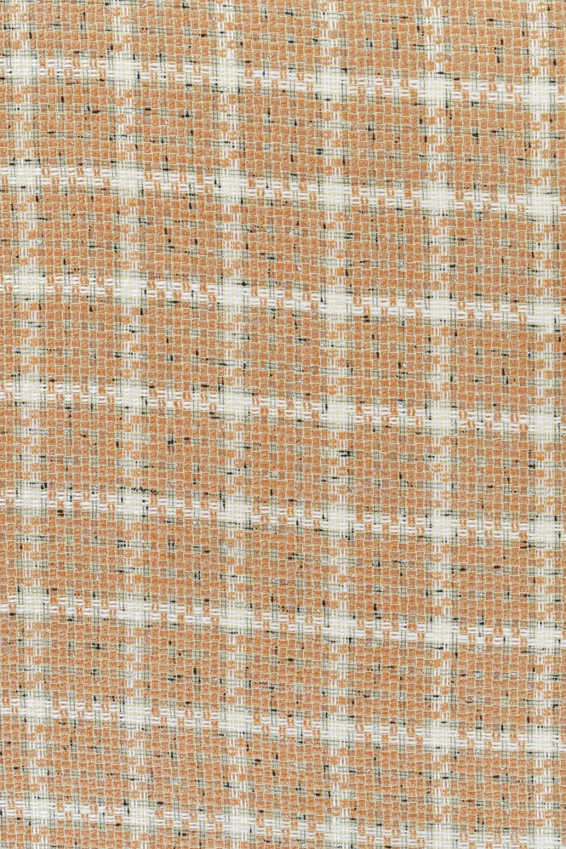 Tkanina typu chanel w kratę KUPON 100cm