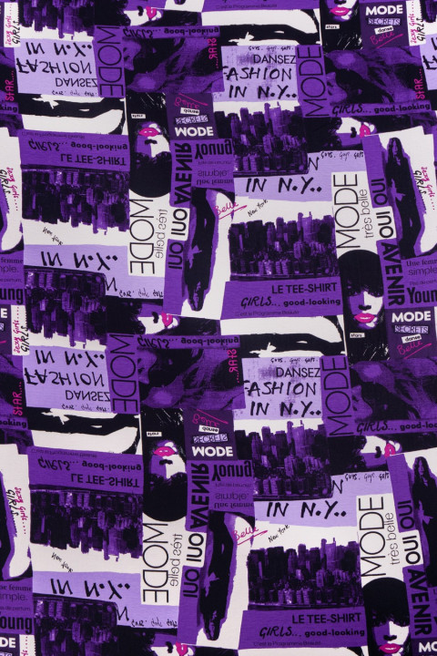 Viscose knit newspaper