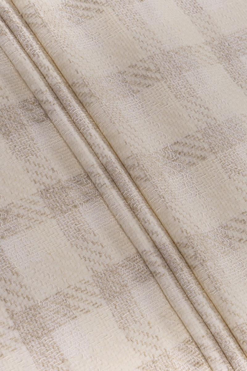 Chanel fabric - plaid beige