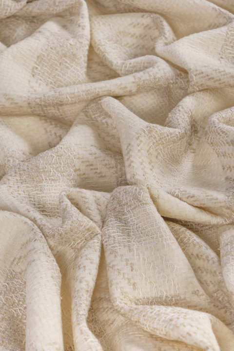 Tejido Chanel - cuadros beige