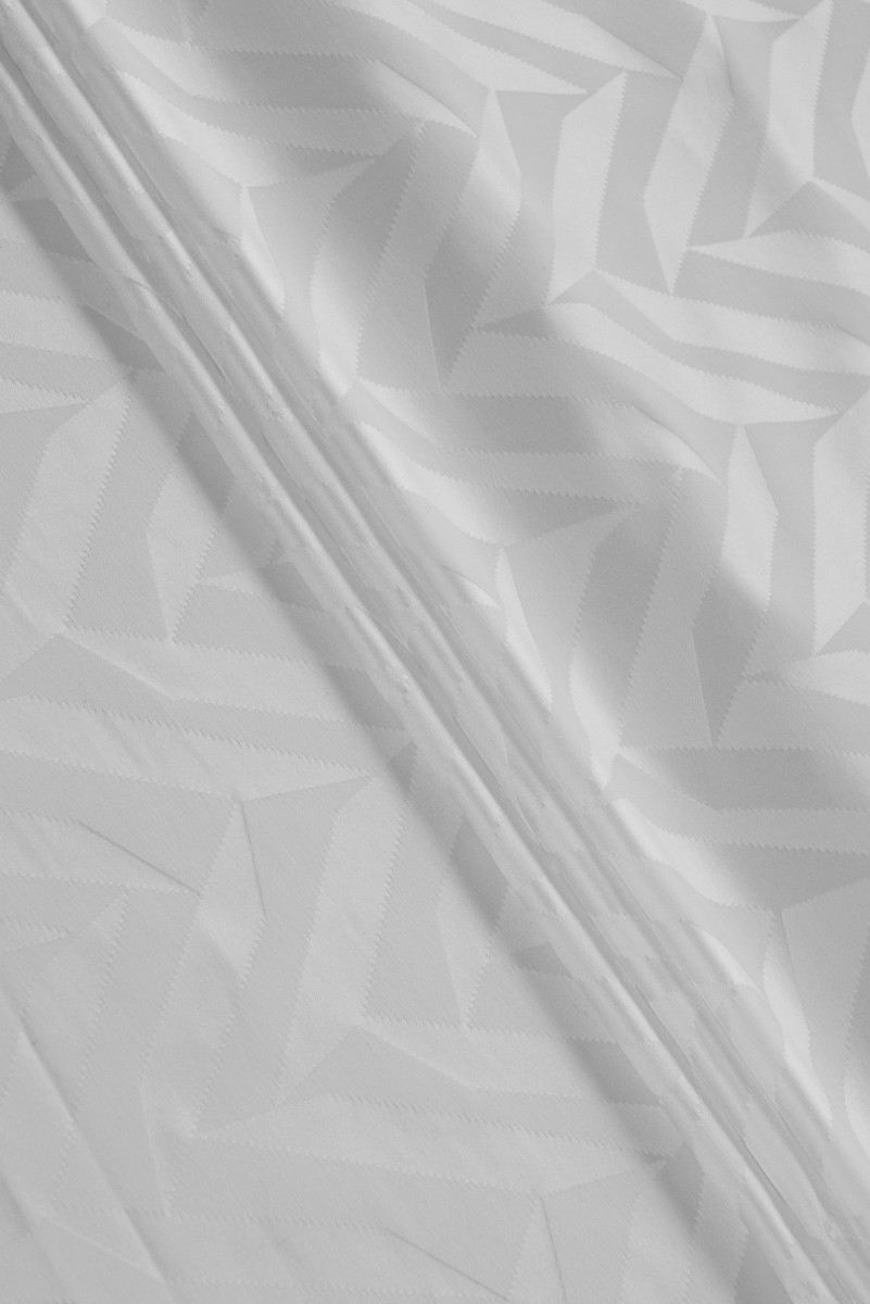Jacquard fabric in geometric patterns
