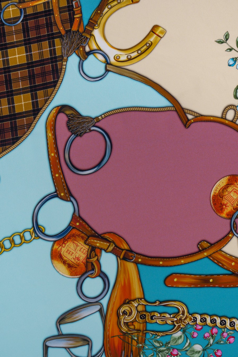 Mătase de crep semnată COUPON 85cm