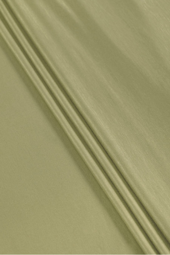 Viscose gebreide stof - vuilgroen