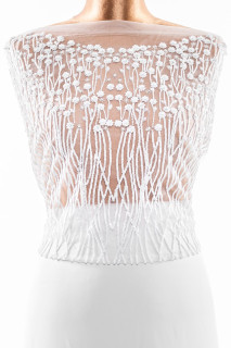 Wedding appliesse white - corset