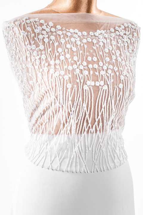 Wedding appliesse white - corset