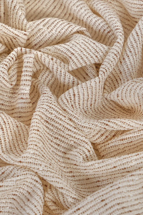 Chanel fabric - beige with brown