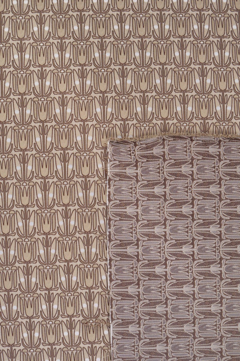 Jacquard fabric in flowers