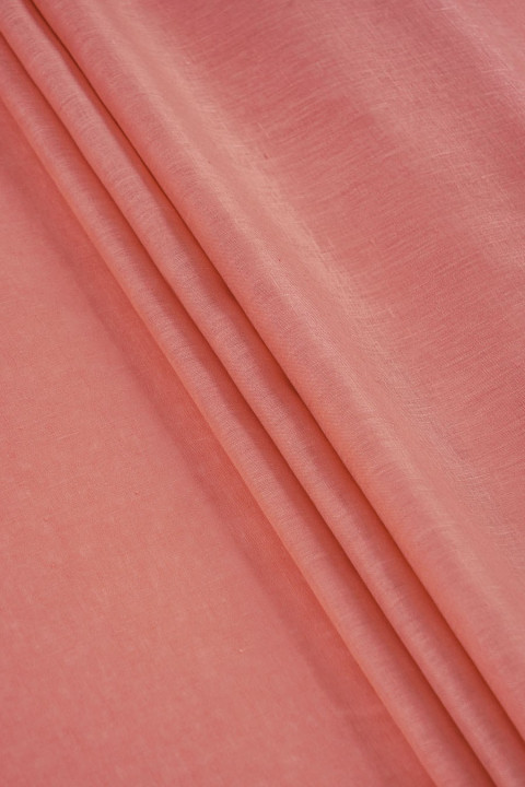 Lino natural - coral