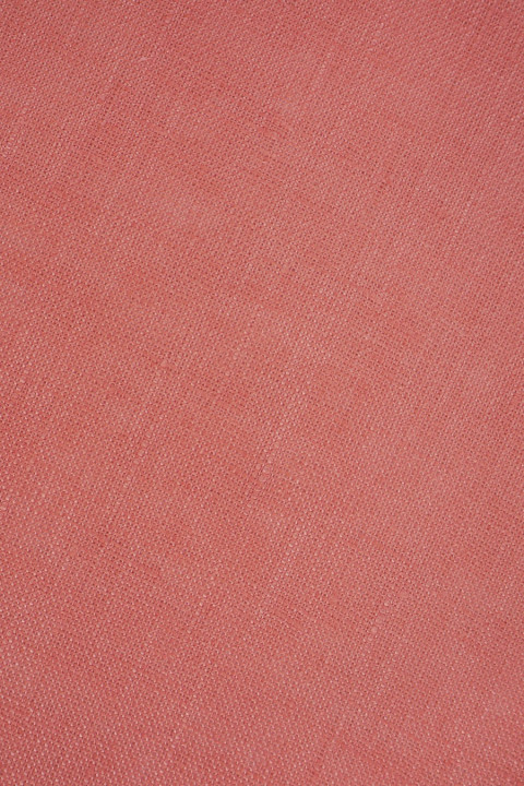 Lino natural - coral
