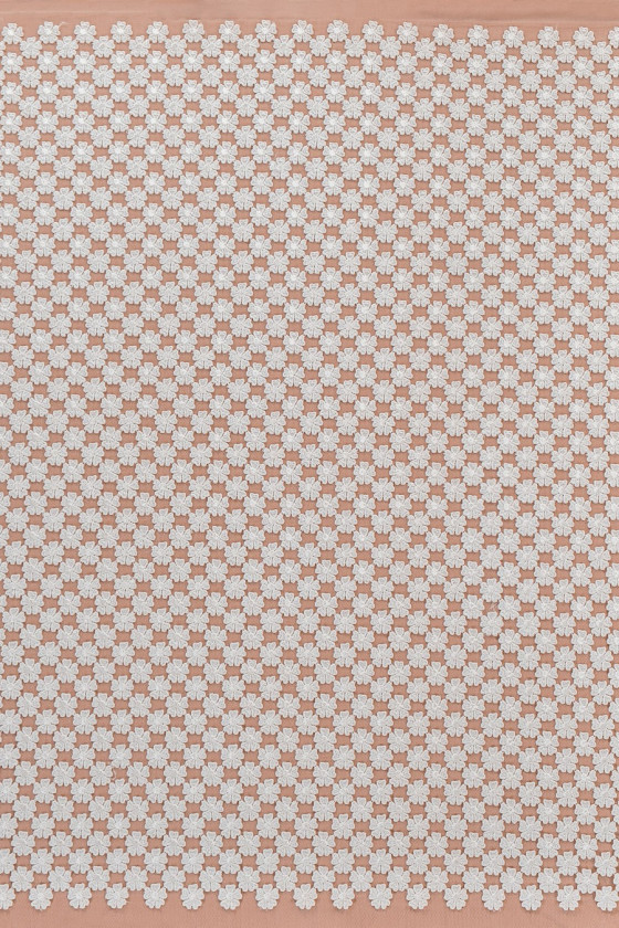 Spitze kleine Blumen auf Seidenorgan COUPON 60cm