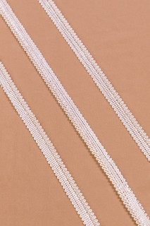 Nastro per corda color perla