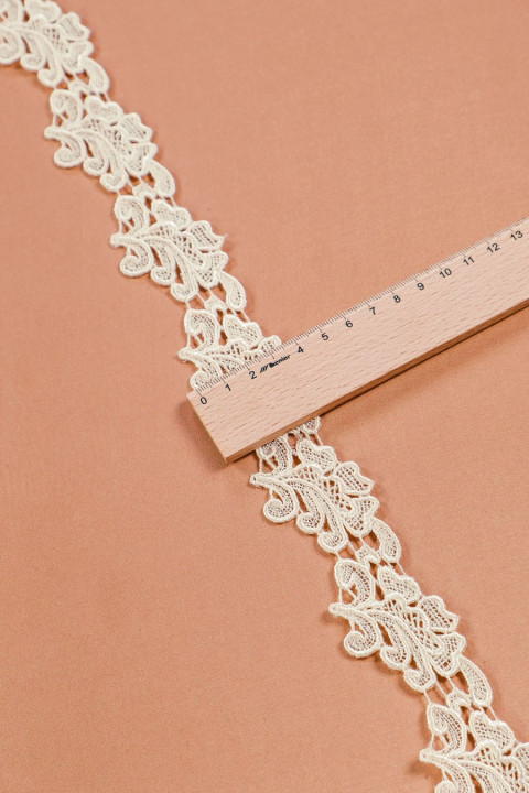 Ruban guipure beige clair