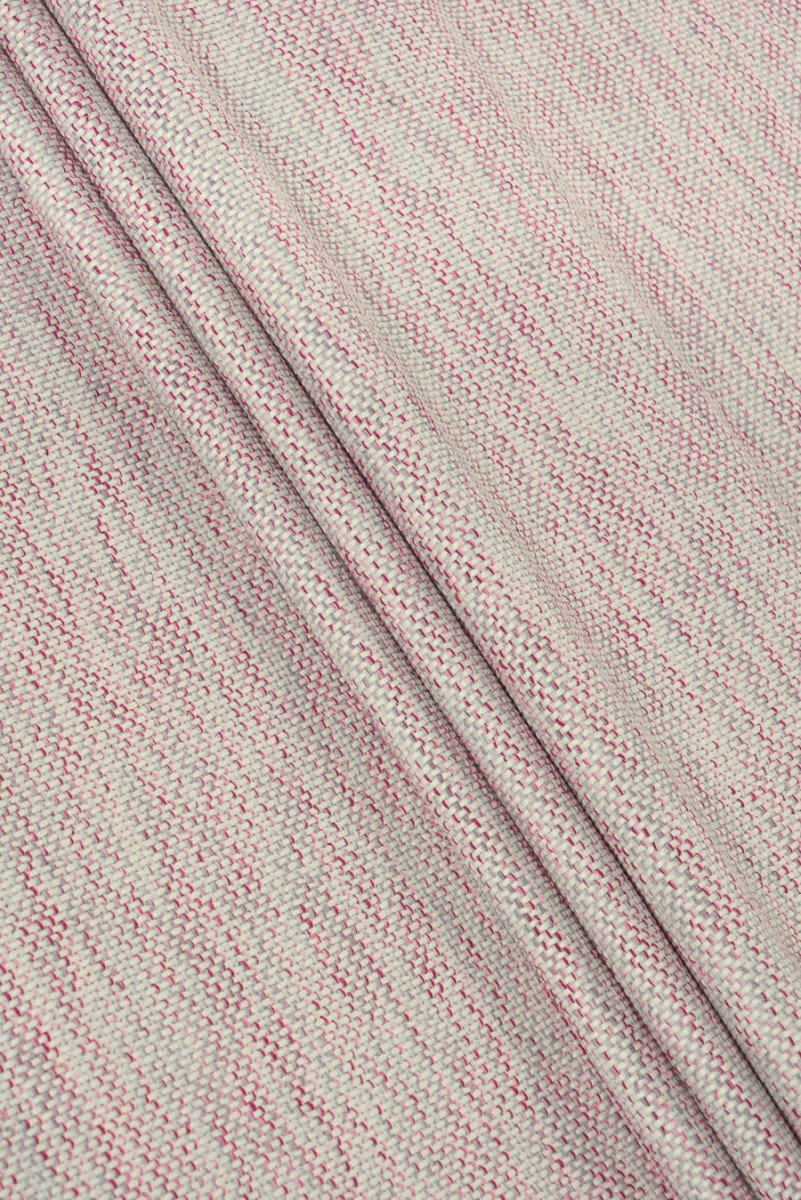 Тканина Шанель рожевого кольору і екрю
