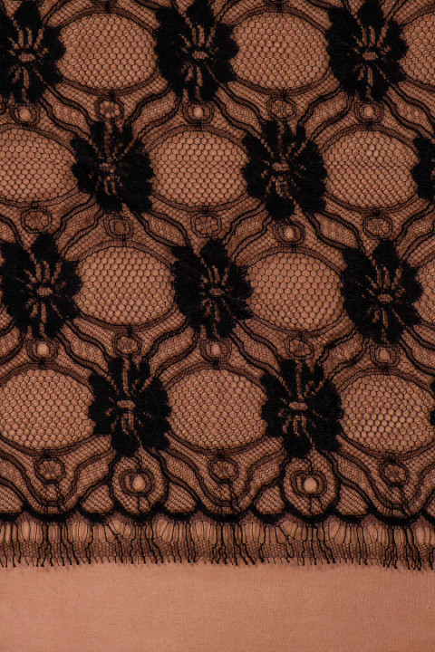 French lace black narrow