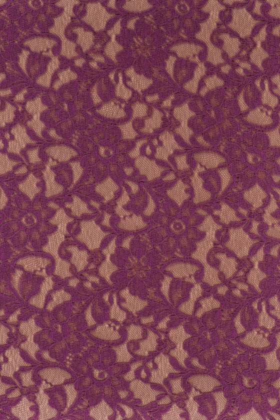 Koronka wąska zgaszony fiolet