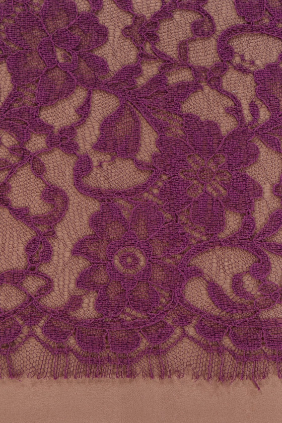 Koronka wąska zgaszony fiolet