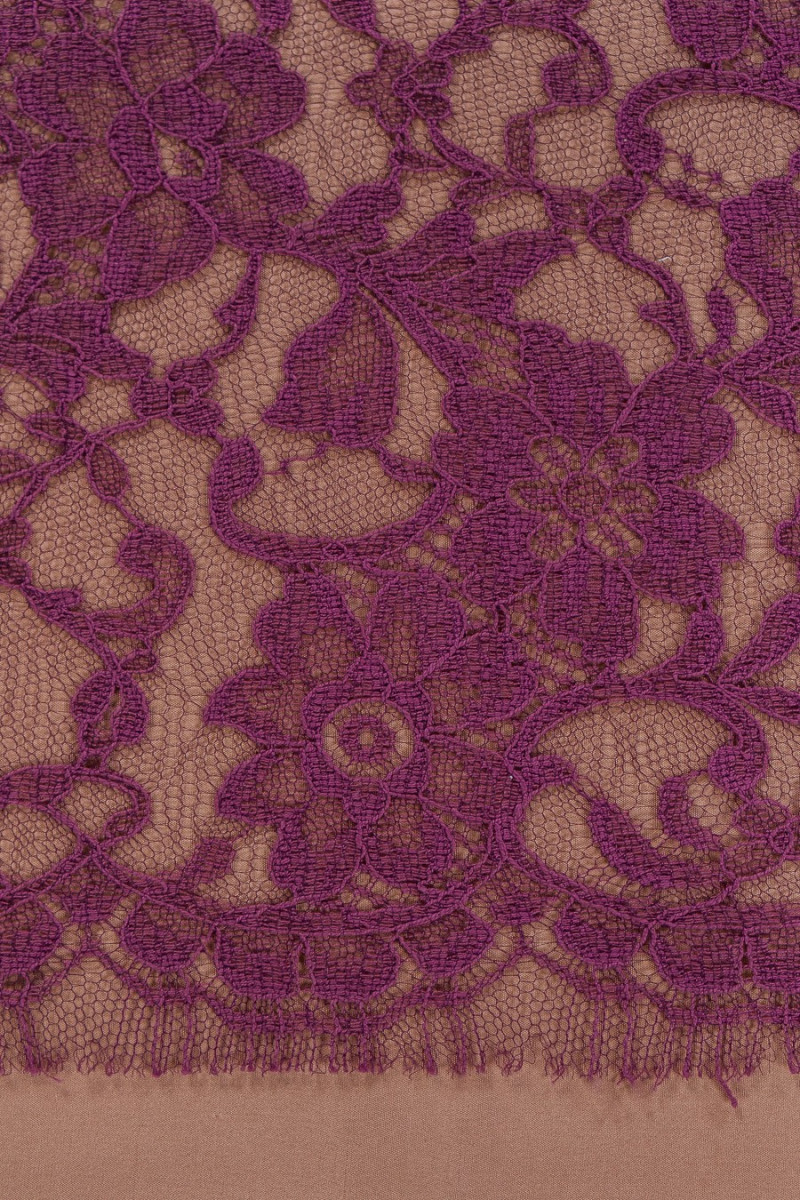 Koronka wąska zgaszony fiolet