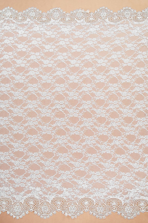 Elastic lace with guipiure