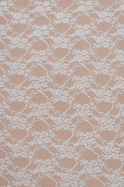 Elastic lace with guipiure