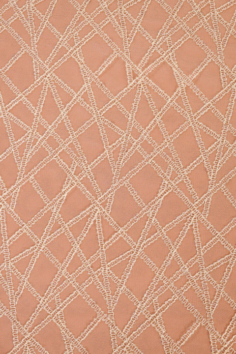 Encaje beige con lentejuelas - estrecho
