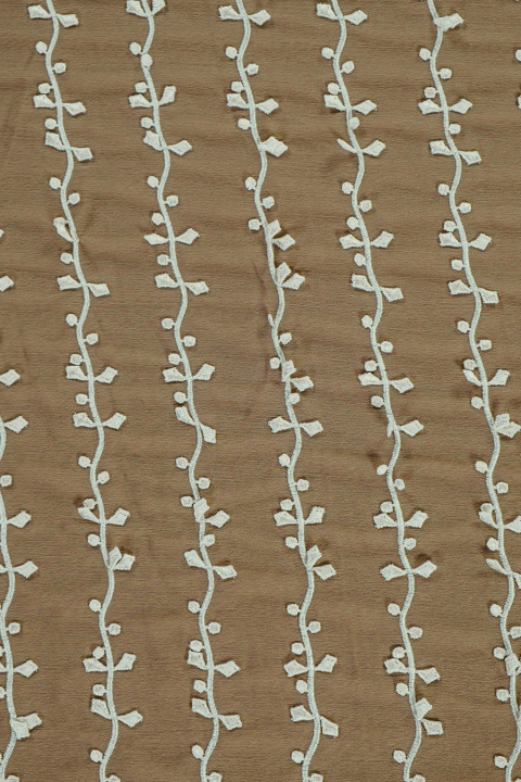 Chiffon with guipiur embroidery