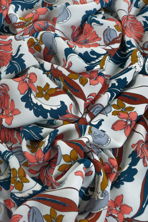 Viscose cadi in flowers