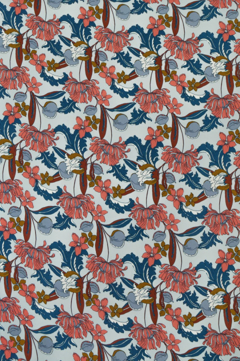Viscose cadi met bloemen