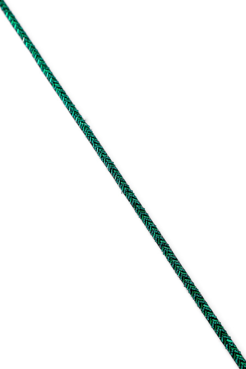 Tape with beads - green