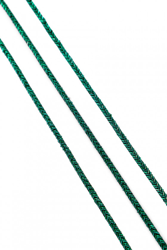 Klebeband mit Perlen - grün