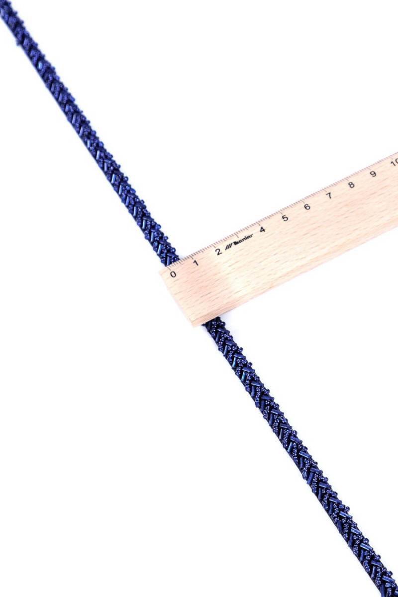 Beaded tape - cornflower