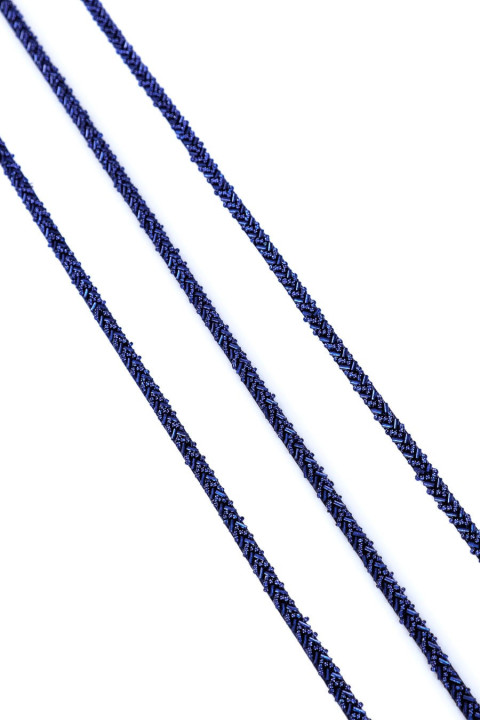 Klebeband mit Perlen - marineblau