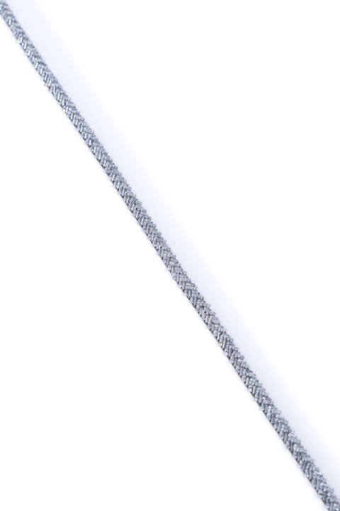 Klebeband mit Perlen - grau