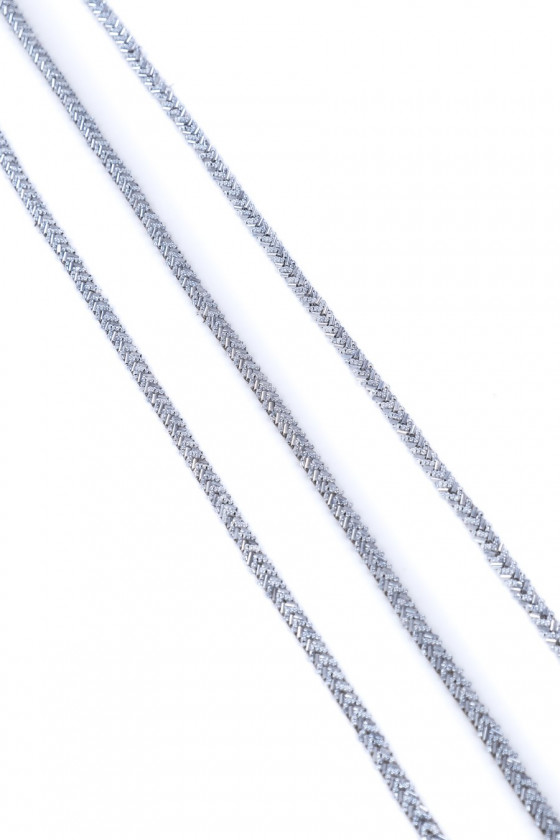 Klebeband mit Perlen - grau