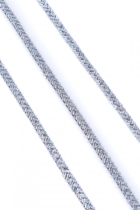 Klebeband mit Perlen - grau