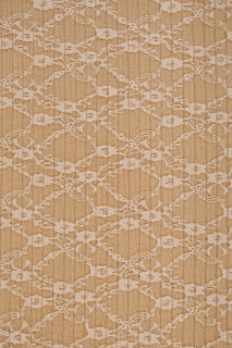 Encaje plisado beige