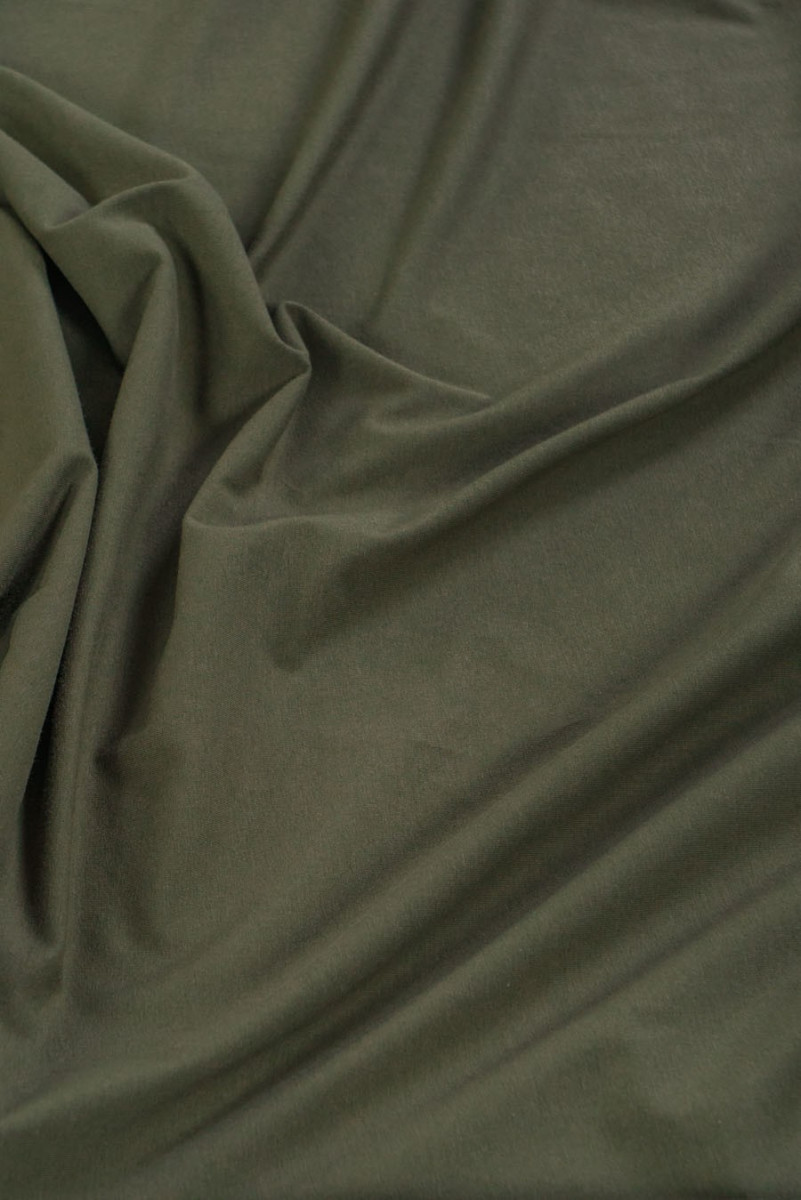 Khaki-Strick aus Bio-Baumwolle